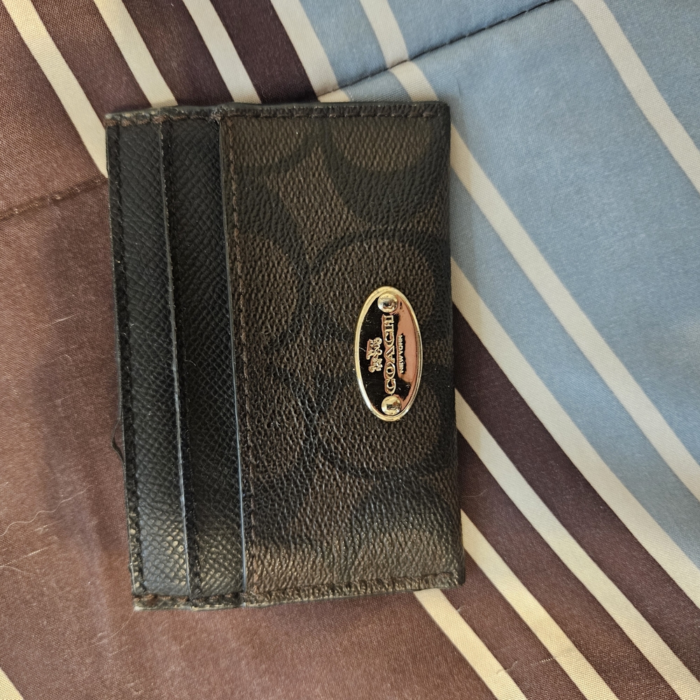Coach Black Card Holder